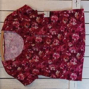 51 NWT St John's Bay Floral Cotton Top Sz XL